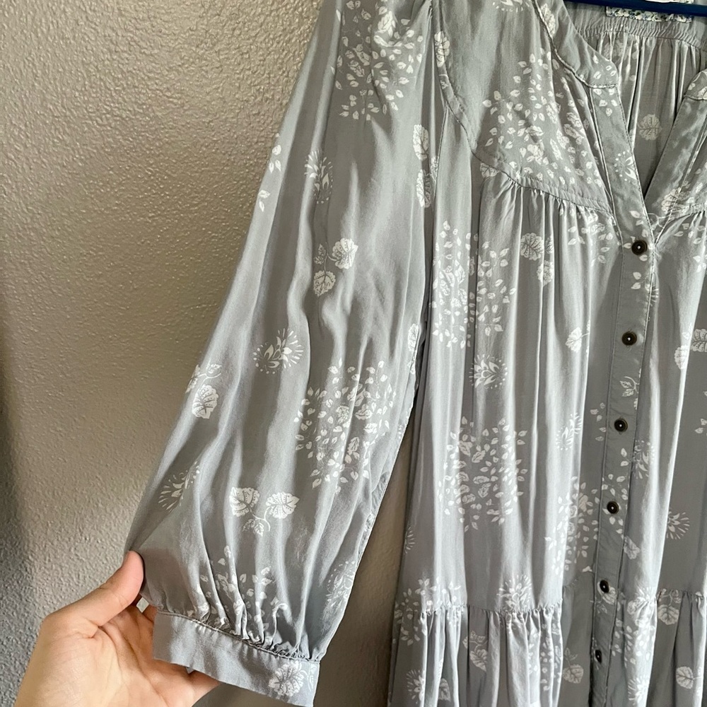 [Anthro Holding Horses] Gray Pavin Tunic- Small - Picture 7 of 10